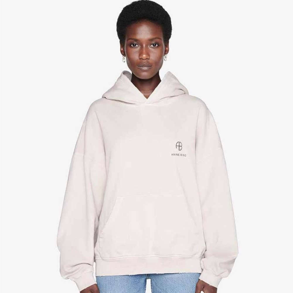 Mint Condition Anine Bing Aiden Hoodie, Stone, Medium $200